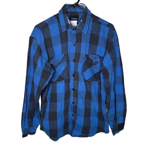Vintage Codet Flannel Shirt Medium - Picture 1 of 5